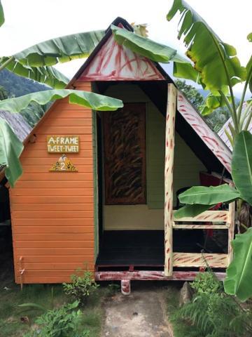 Beach Shack Chalet - Garden View Aframe Small Unit Kampong Juara Eksteriør bilde